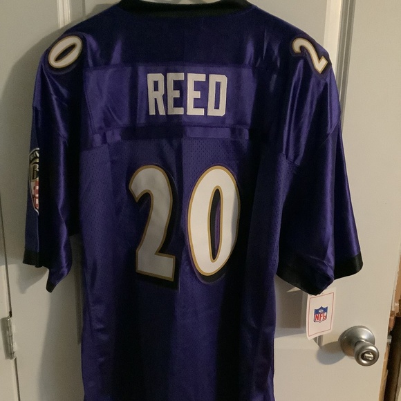 NWT Baltimore Ravens Ed Reed Throwback NFL Football Jersey Mens XL - Picture 1 of 9